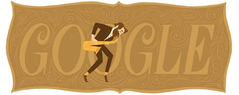 Doodle de Google dedicado a Adolphe Sax