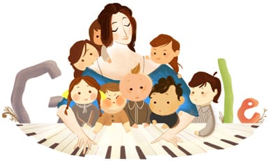 Doodle de Google dedicado a Clara Schumann