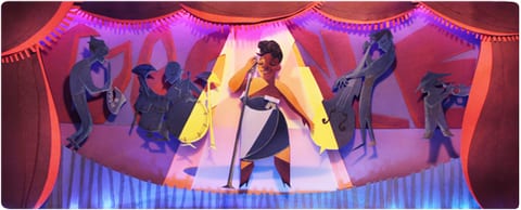 Doodle de Google dedicado a Ella Fitzgerald