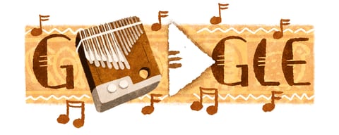 Doodle de Google sobre La mbira de Zimbabue