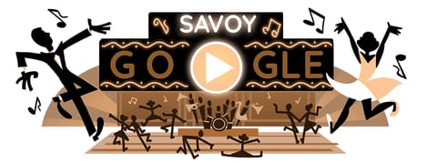 Doodle de Google sobre El swing y el Savoy Ballroom