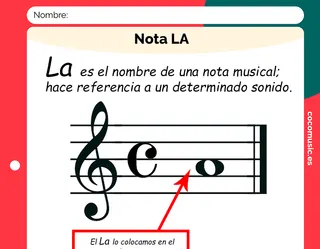 Ficha música Nota La imprimir