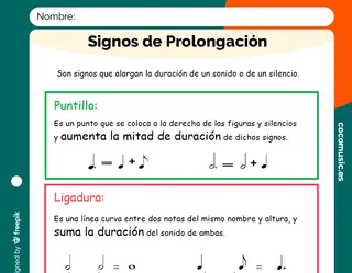 Ficha Signos de Prolongación imprimir