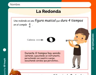 La Redonda Ficha de Música Imprimir
