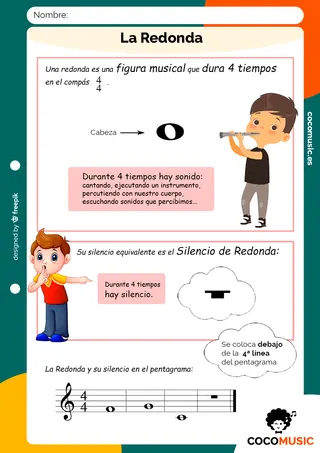 La Redonda Ficha de Música Imprimir