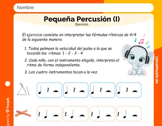 Instrumentos de Pequeña Percusión Ejercicio Básico