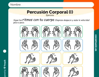 Percusión Corporal Ejercicio
