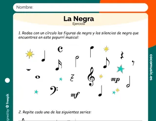 Ejercicio La Negra para imprimir