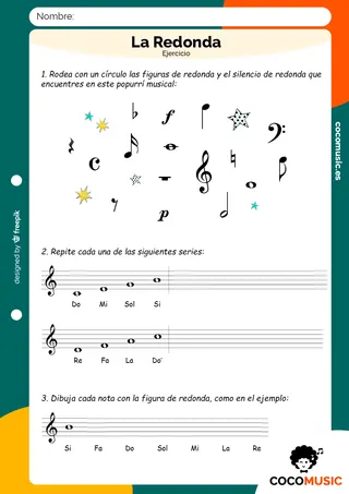 Ejercicio La Redonda para imprimir