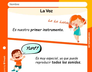 La Voz Ficha música primaria