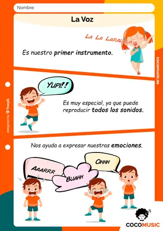 La Voz Ficha música primaria