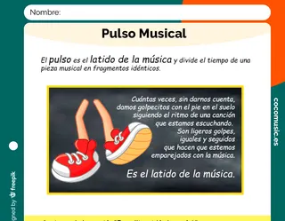 Pulso musical Ficha para imprimir