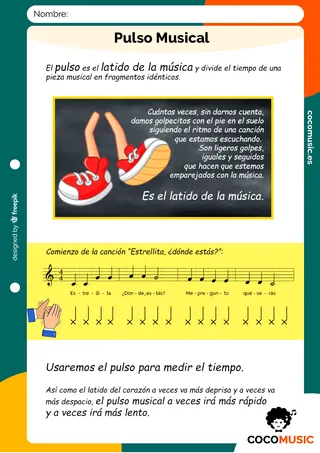Pulso musical Ficha para imprimir