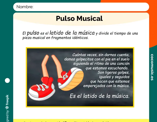 Pulso musical Ficha para imprimir