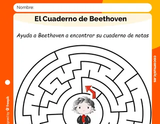 Ficha Beethoven Laberinto imprimir