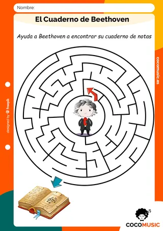 Ficha Beethoven Laberinto imprimir
