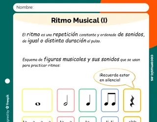 Ficha Ritmo Musical imprimir