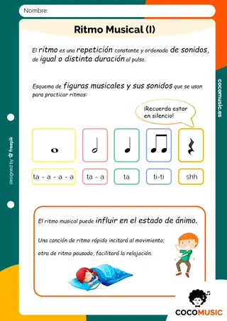 Ficha Ritmo Musical imprimir