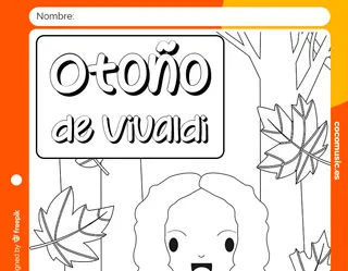 Ficha para Colorear el Otoño de Vivaldi