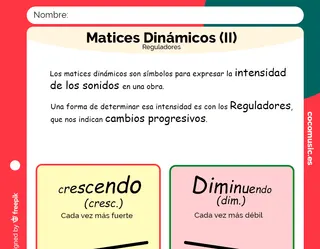 ficha Matices Dinámicos niños