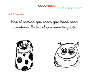 Ficha para niños - El Sonido - cuadernillo 06