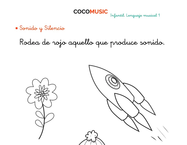 Ficha Sonido y Silencio - cuadernillo infantil