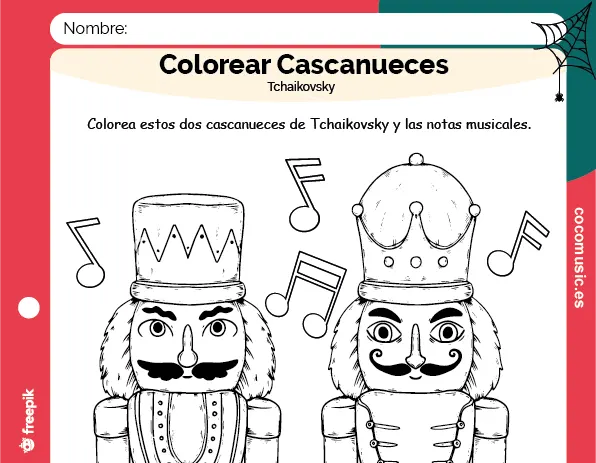 P BASICO - 3 4 5 6 - Colorea Cascanueces