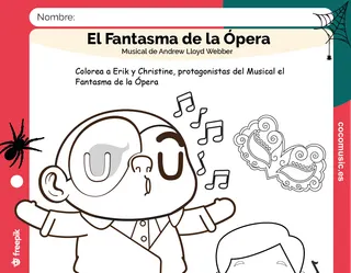 Colorear al Fantasma de la Ópera