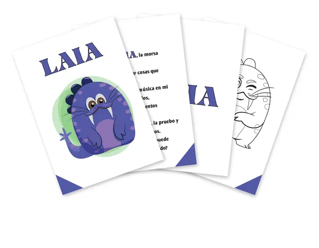 Laia y la nota LA: ficha de música de Infantil con cuento y dibujo para colorear