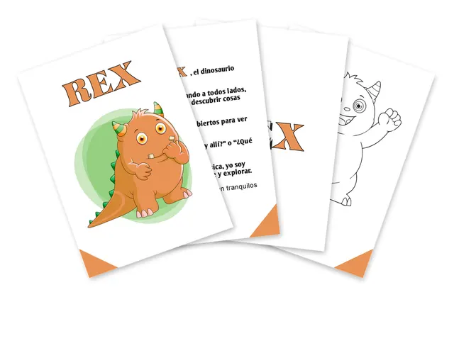 Rex y la nota RE: ficha de música de Infantil con cuento y dibujo para colorear