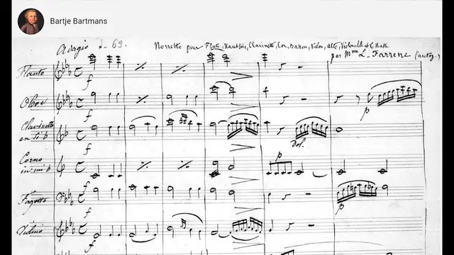 Carátula del vídeo: Louise Farrenc - Nonet, Op. 38 (1849)