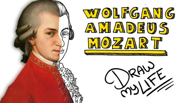 Carátula del vídeo: WOLFGANG AMADEUS MOZART | Draw My Life