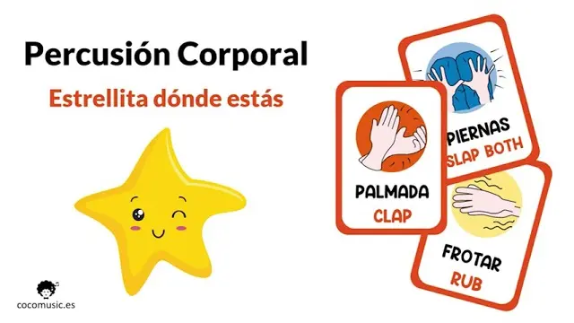 Carátula del vídeo: Percusión Corporal Niños Primaria - Estrellita Dónde Estás