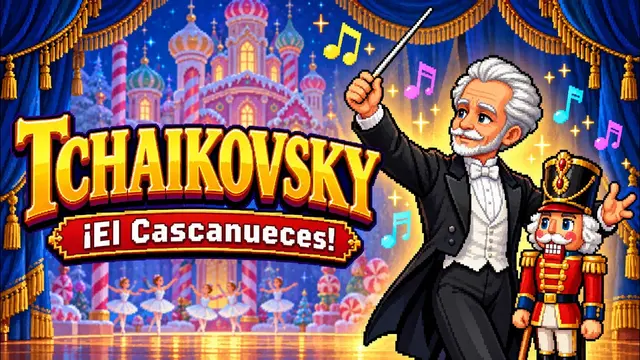 Carátula del vídeo: Biografía de Tchaikovsky para niños 🩰 El creador de El Cascanueces