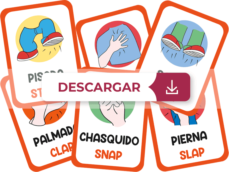 tarjetas percusión corporal